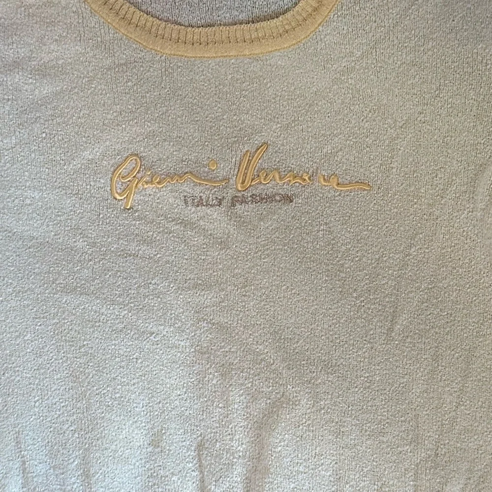 Vintage Versace Gianni Butter Embroidered Jumper Sweater Blouse Small - Picture 4 of 4